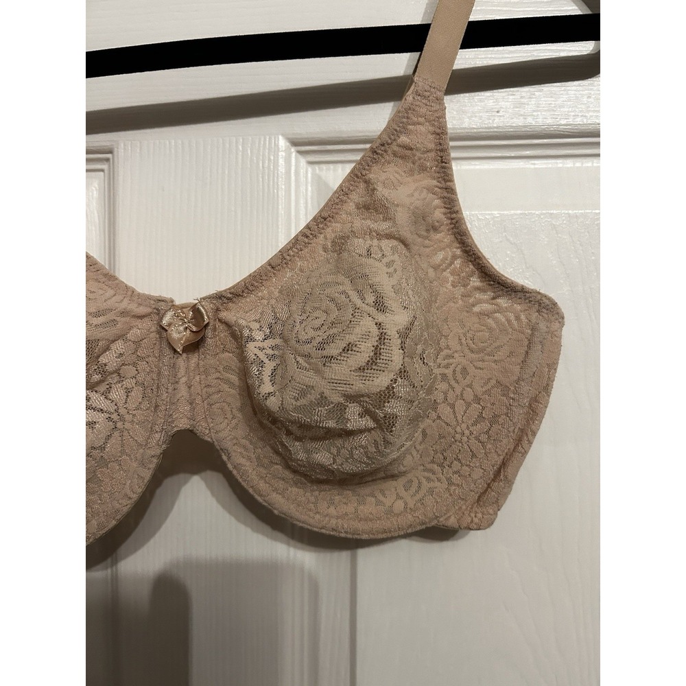 Wacoal Bra 38D Halo Lace Under Wire Unlined Full Coverage lingerie Style 851205 - Picture 4 of 15